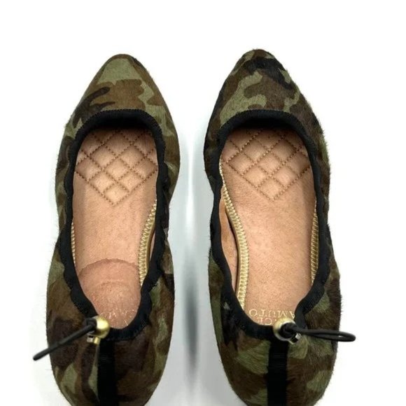 Vince Camuto Shoes - ❌Vince Camuto Jemilla Drawstring Camo Ballet Flats